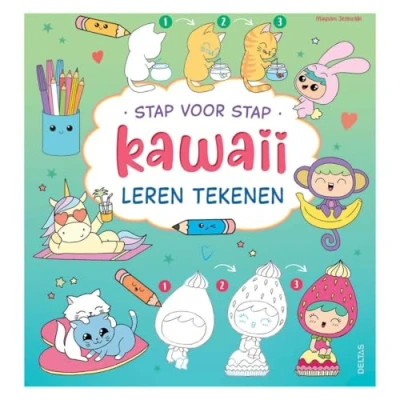 Image de stap voor kawaii leren tekenen