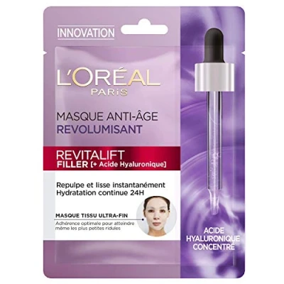 Afbeelding van L&#039;Oréal Paris Revitalift Filler Hyaluronzuur Tissue Masker 1 stuk