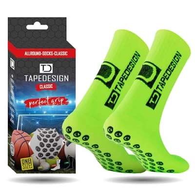 Afbeelding van Tapedesign Allround Classic Gripsokken Fluo Groen Maat: 37 48