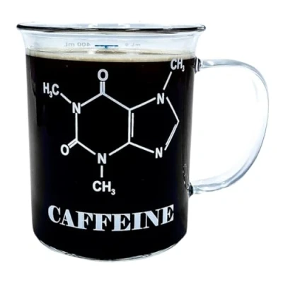 Afbeelding van Mad Monkey Chemie mok met formule Cafeïne koffiemok