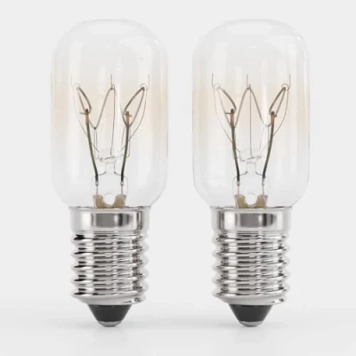 Afbeelding van greate. Koelkastlampen, 15 W, E14, warmwit, lamp voor naaimachine, afzuigkap, zoutsteenlamp, vriezer, koelkastlamp met capsule T22, 90, 2 stuks