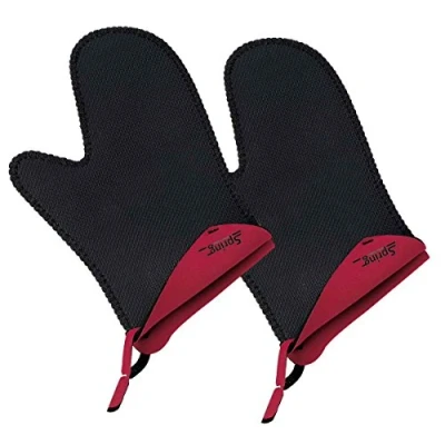 Afbeelding van Spring Grips Ovenwanten Kort Rood 1 Paar
