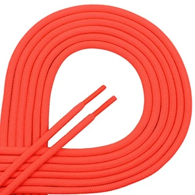 Afbeelding van Di Ficchiano Ronde veters voor zakelijke en leren schoenen, scheurvaste allroundveters, ø 3 mm, kleur neonroze, lengte 60 cm