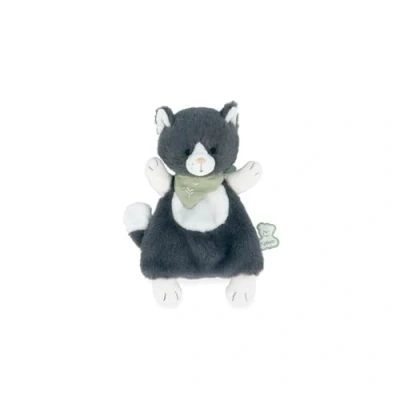 Image de KALOO Les Amis Doudou Chat Chamallow 18 cm Gris Matériau Ultra Doux de la Naissance, K224008
