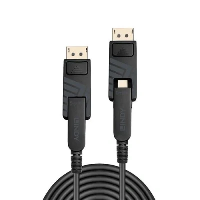 Image de Lindy Kit de câble DisplayPort Mini (M) pour 1.4 10 m support 8K noir