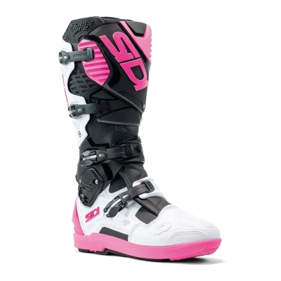 Afbeelding van Sidi Crossfire 3 SRS Zwart Wit Roze Crosslaarzen Maat 47 Laars