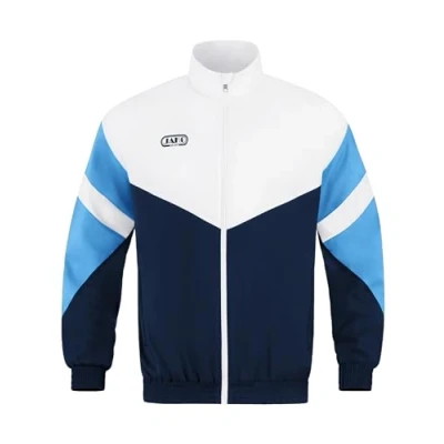 Afbeelding van JAKO Freizeitjacke Retro Trainingsvest, Heren, Maat: 56, Marine/weiß/skyblue