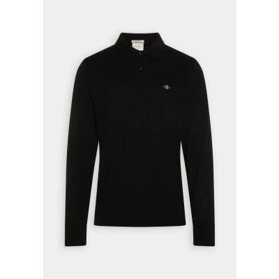 Afbeelding van GANT Shield Rugger Poloshirt, Heren, Maat: Small, Black