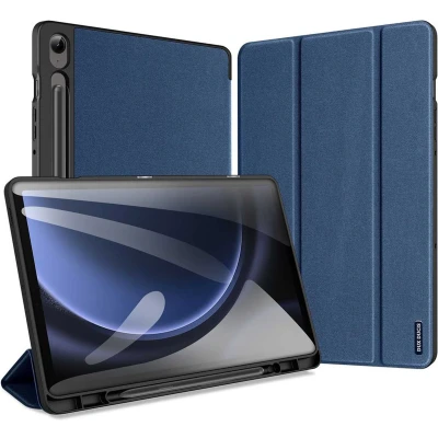 Afbeelding van Dux Ducis Tablet hoes geschikt voor Samsung Galaxy Tab S9/S9 FE (2023) Domo Book Case Auto Wake/Sleep functie Blauw
