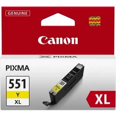 Afbeelding van Canon CLI 551Y XL Inktcartridge Geel Hoge capaciteit