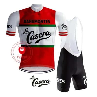 Afbeelding van Retro Wielertenue La Casera Rood REDTED