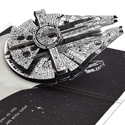 Afbeelding van Hallmark Signature Paper Wonder Star Wars pop up verjaardagskaart, 18,29 x 12,7 0,03 cm