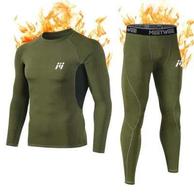 Afbeelding van MEETWEE Base Layer Thermo ondergoedset voor heren, Groen