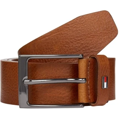 Image de Tommy Hilfiger Men&#039;s 3.5 cm Layton Leather Belt Ceinture fixe, marron, 105