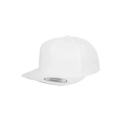 Afbeelding van Flexfit Classic 5 Panel Snapback Pet, Maat: One Size, White