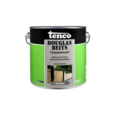 Afbeelding van Tenco Douglas Beits Transparant Oud Grijs 2,5 liter