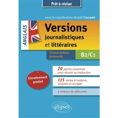 Image de Anglais. Versions journalistiques et littéraires B2 C1