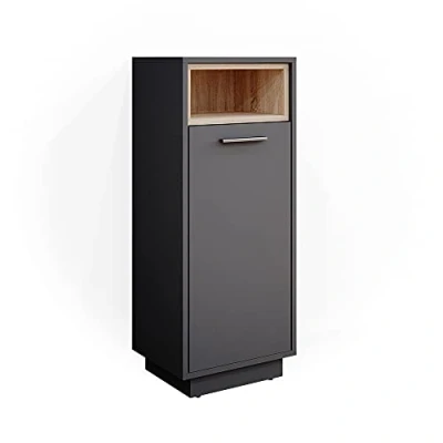 Afbeelding van Vicco Halfhoge kast Beatrice, Antraciet/Antraciet, 30 x 93 cm