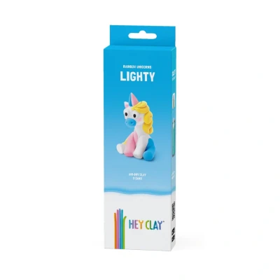 Afbeelding van Hey Clay Interactieve Boetseerklei Rainbow Unicorn Cloudy (3 kleuren)