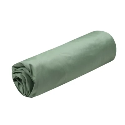 Afbeelding van Stof Textiles Hoeslaken Elysee 2 persoons 180 x 200 cm saliegroen premium kwaliteit percal katoen 30 matrasdikte
