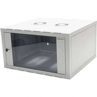Afbeelding van LogiLink W09E66B 19inch wandkast (b x d) 600 mm 560 9 HE Zwart (RAL 9005)
