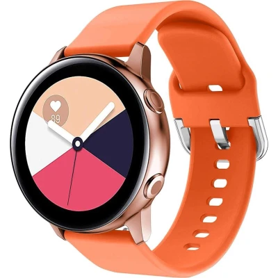 Afbeelding van iMoshion bandje Geschikt voor Samsung Galaxy Watch Active 2 (44mm) / (40mm) (42mm) 40 mm 3 41mm Siliconen Oranje