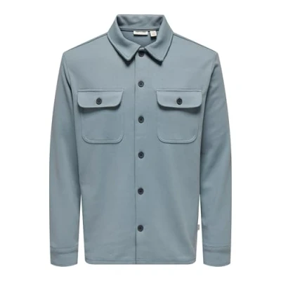 Afbeelding van ONLY &amp; SONS ONSNEWKODYL OVERSHIRT SWEAT NOOS Heren Overhemd Stormy Weather