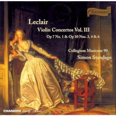 Afbeelding van Collegium Musicum 90, Simon Standage Leclair: Violin Concertos, Vol. 3 (CD)