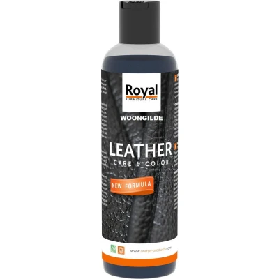 Afbeelding van royal furniture care leather color 250ml, midden bruin