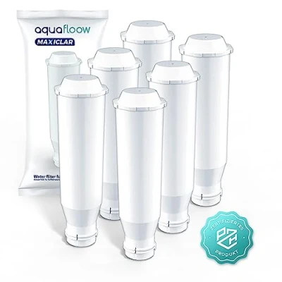 Afbeelding van Aquafloow Set van 6 waterfilters compatibel met Krups F088 F 088, geschikt voor vele modellen Krups, Siemens, Bosch, AEG, Tefal, Neff, Gaggenau