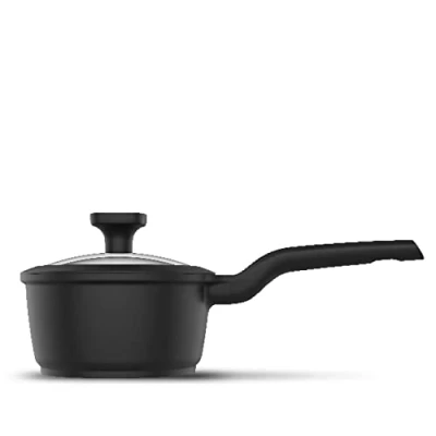 Afbeelding van Taurus Great Best Moments 18 cm pot met deksel KCK3018, Pan + steelpan, Zwart