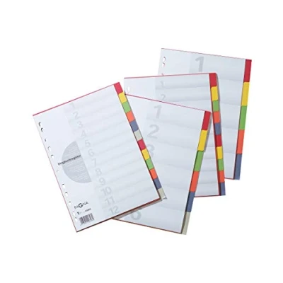 Afbeelding van Pagna 32001 20 sorteermap Karton Multi kleuren A4