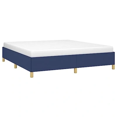Afbeelding van Boxspringframe stof blauw 160x200 cm