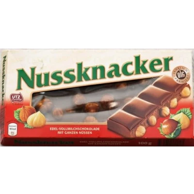 Afbeelding van Choceur Duitsland Nussknacker chocolade met hele hazelnoten, 100 g