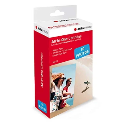 Image de AGFA PHOTO Cartouche et papiers 5,3 x 8,6 cm AMC Compatible Realipix Mini S, P, Kodak Printer 2, Shot