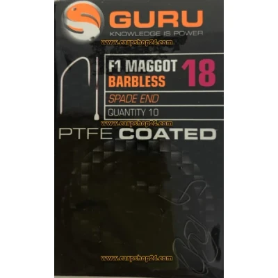 Afbeelding van Guru F1 Maggot Barbless Spade End (10 pcs) Maat : 18
