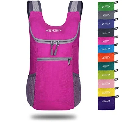 Afbeelding van G4Free Kleine rugzak, 11 liter inhoud, opvouwbaar en ultralicht, wandeltas voor reizen, kamperen, sporten, fietsen, mannen vrouwen