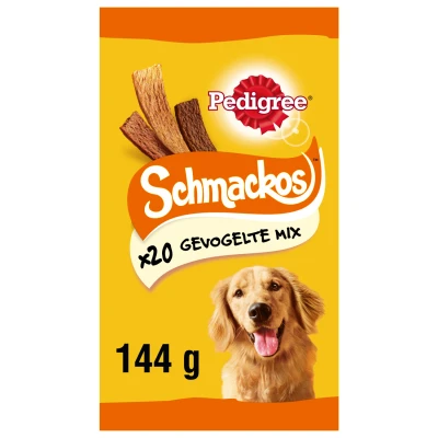 Afbeelding van Schmackos Gevogelte 20 stuks dierensnack Pedigree