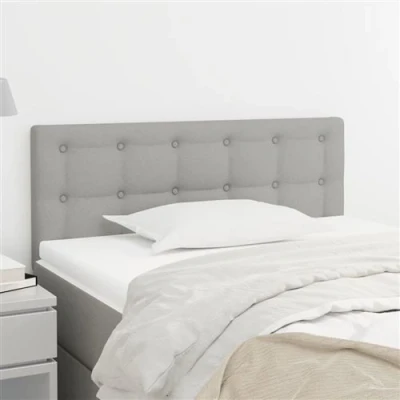 Afbeelding van Hoofdbord 100 x 5 78/88 cm stof lichtgrijs