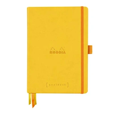 Afbeelding van Goalboek hardcover Daffodil Dotted Ivoor papier A5 90 gram Rhodia 224 vellen