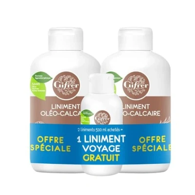 Afbeelding van Gifrer liniment kalk gestabiliseerd 2 x 500 ml + 1 reis 100