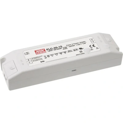Afbeelding van Mean Well PLC 30 24 LED driver, transformator Constante spanning, stroomsterkte W 0 1.25 A V/DC Niet dimbaar, PFC schakeling,