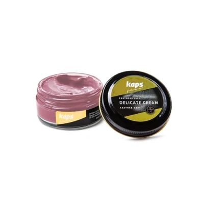 Afbeelding van Kaps Schoencreme schoensmeer verzorgt het leer en geeft glans (160) Roze 50ml