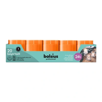 Afbeelding van Bolsius Relight Oranje 80stuks