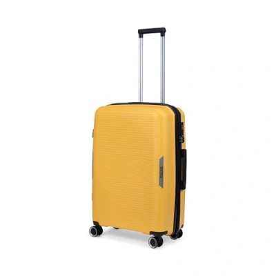 Afbeelding van TravelZ Swinger middenmaat koffer 67cm met Expander Sterke Lichtgewicht Trolley 75 ltr TSA slot Geel