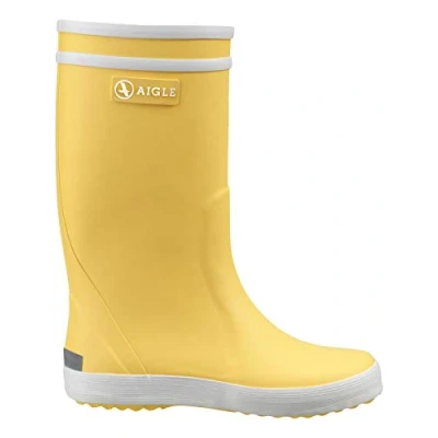 Afbeelding van Aigle Lolly Pop Regenlaarzen voor kinderen, uniseks., Geel Wit