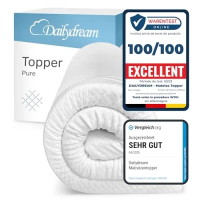 Afbeelding van Dailydream Visco elastische premium matras met traagschuim effect, 140 x 190 3,5 cm