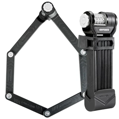 Afbeelding van Kryptonite Vouwslot Met Houder Keeper Combo 85 Cm Staal Zwart
