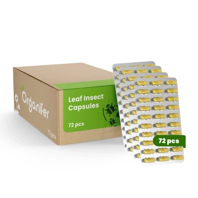 Afbeelding van Organifer Leaf Insects Bladinsecten Capsules 72 stuks