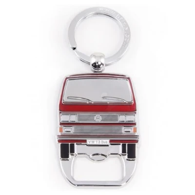Afbeelding van VW Vanagon T3 Bus Sleutelhanger/Flessenopener rood